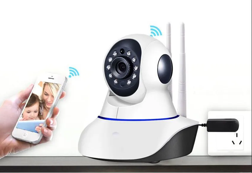 

1MP HD 720P PTZ Wifi IP Camera IR-Cut Night Vision Two Way Audio CCTV Surveillance Smart Camera SD Card View