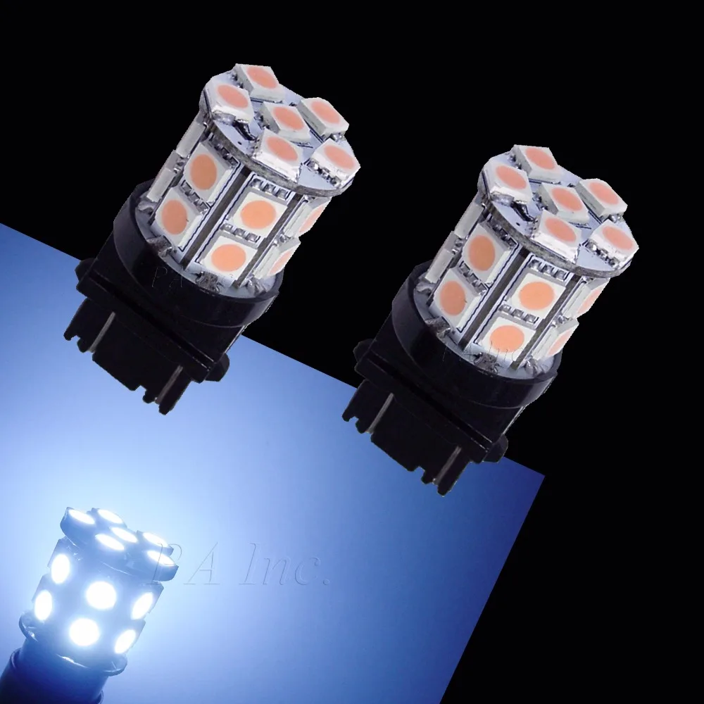 

PA LED 4PCS x T25 3156 20SMD 5050 Auto Car LED Light For License Plate Lights WHITE Current Fixed 12V