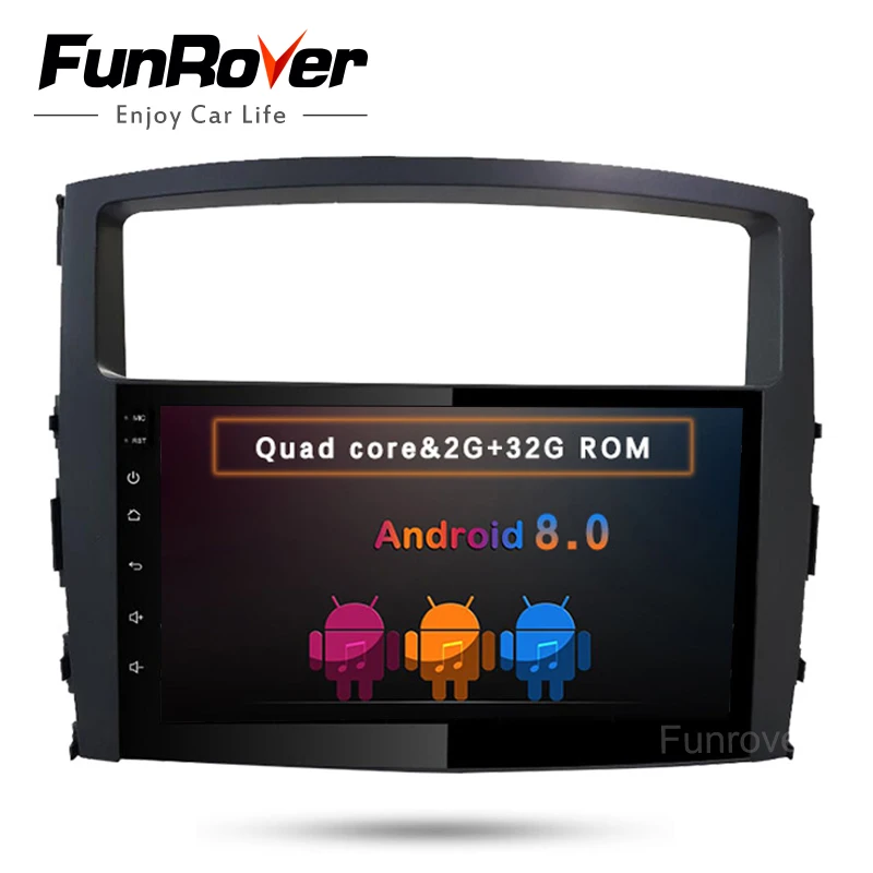 

Funrover Android 8.0 2 din Car DVD multimedia Radio player head unit For MITSUBISHI Outlander Pajero 2006-13 GPS wifi navigation