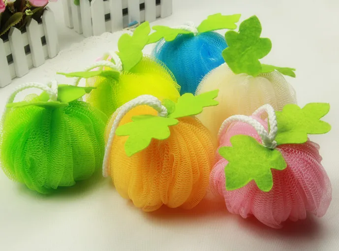 Свежие зелёные листья с Слинг Бомбочки для ванны душ цветок конфеты цвет ванны цветок сетки конфеты цвет тела для мытья ванной