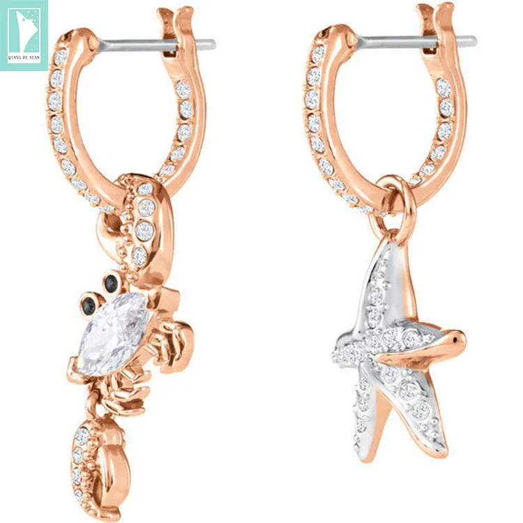 

OCEAN CRAB and seastar pendant alloy earrings for women kupe kolczyki brincos oorbellen orecchini