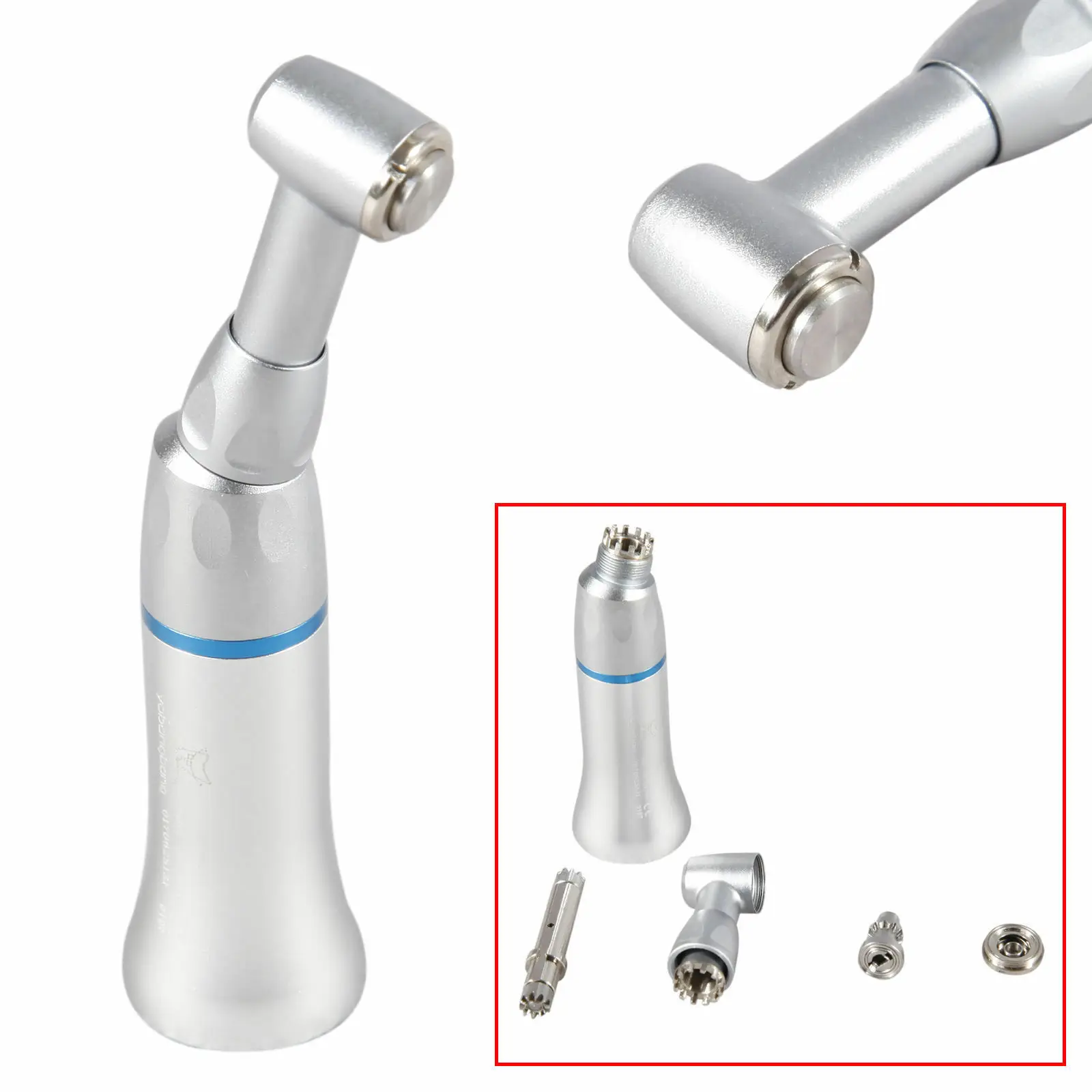 

Dental Push Button Low Slow Speed Contra Angle Handpiece Turbine For Micromotor
