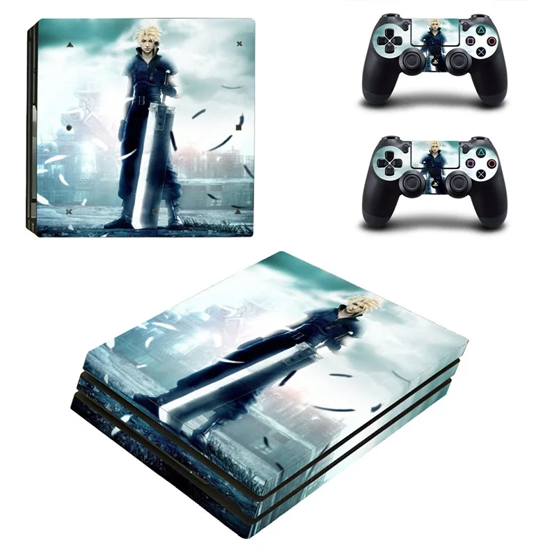 Final Fantasy XV PS4 Pro Skin Play station 4 Pro sticker FF15 PS 4 Pro sticker s для игровой консоли и двух контроллеров - Цвет: YSP4P-2782