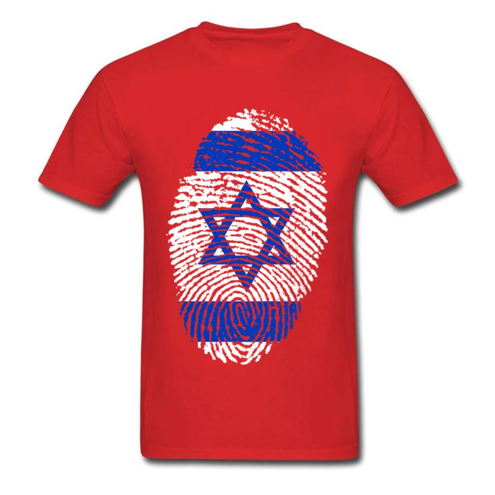 Israel Flag Fingerprint_red
