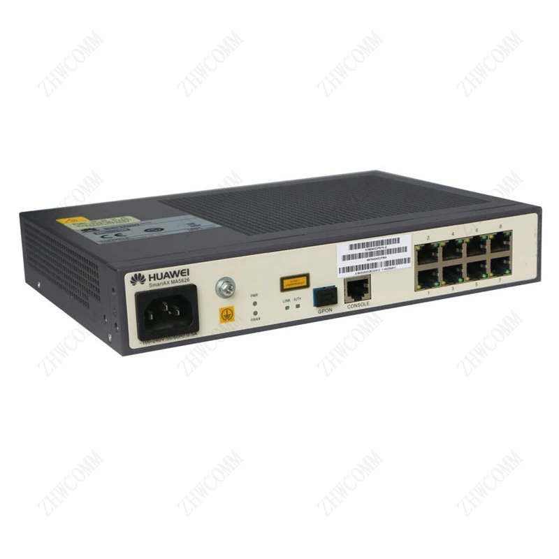 Zhwcomm хуавэй 19 дюймов ma5626-8 PD GPON AC/EPON/GE терминал с 8 портами Ethernet Волокно переключатель