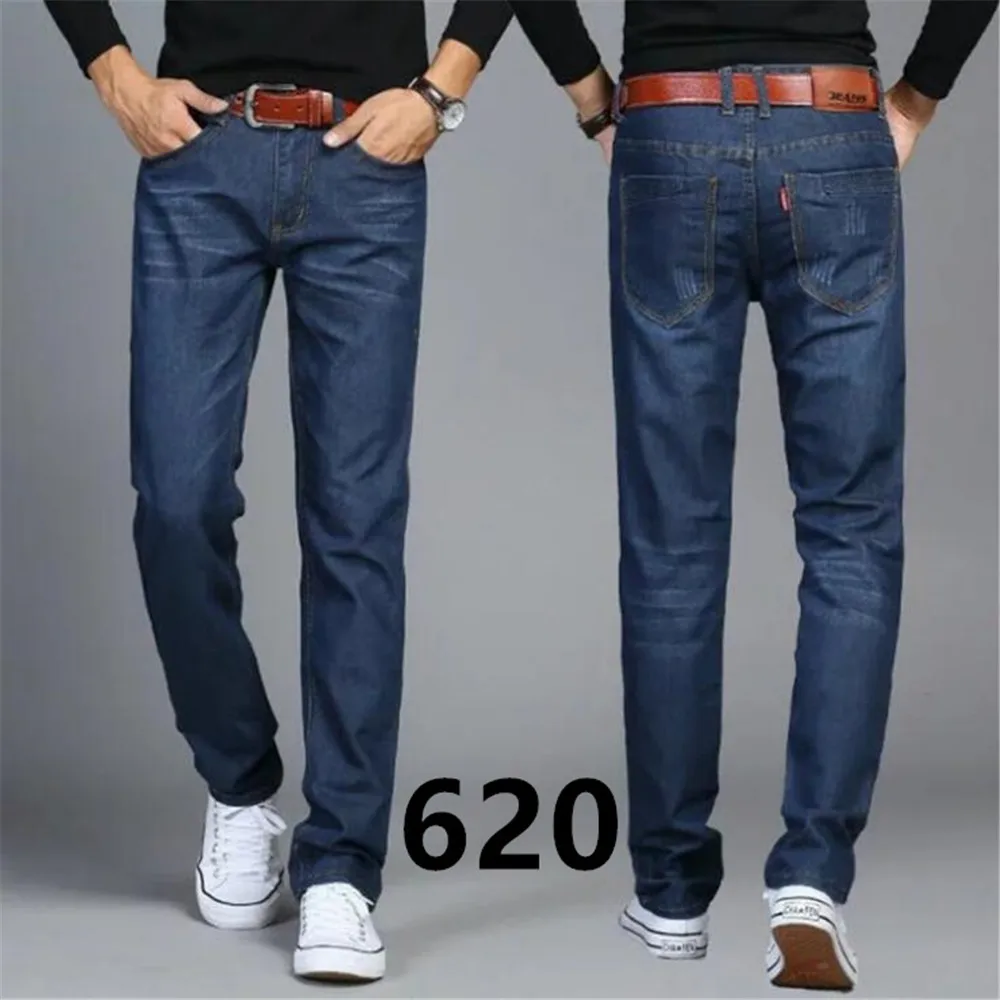 blue jeans men 2019 Leisure time Fit Straight cylinder Big code trousers men jeans pants hombre 3