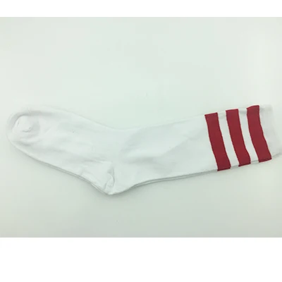 PF Stripe Socks Thigh High Black White Knee High Socks for Women Girls Long Stocking Fashion Ornament for Ladies Sexy Medias - Цвет: red stripe