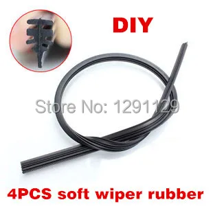 

Free Shipping Car Wiper Blade Strips Wiper Blades Windscreen Soft Wiper Rubber 14" 16"17"18"19"22"24"26"28