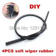 Free Shipping Car Wiper Blade Strips Wiper Blades Windscreen Soft Wiper Rubber 14 16 17 18
