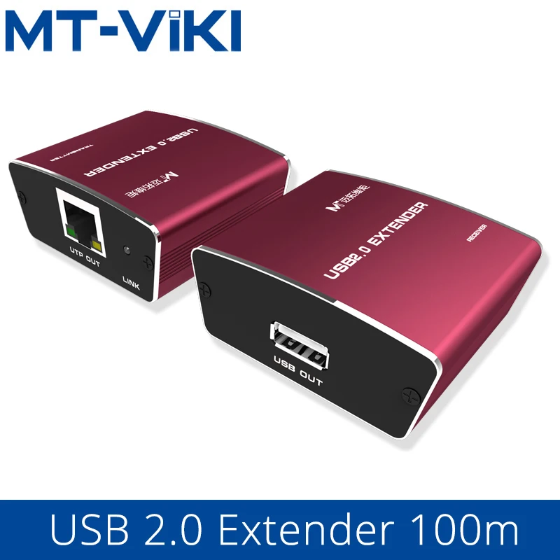 

MT-VIKI USB 2.0 Extender 100M High Quality USB to CAT RJ45 LAN UTP kabel Extendion USB Repeater with Power MT-450FT