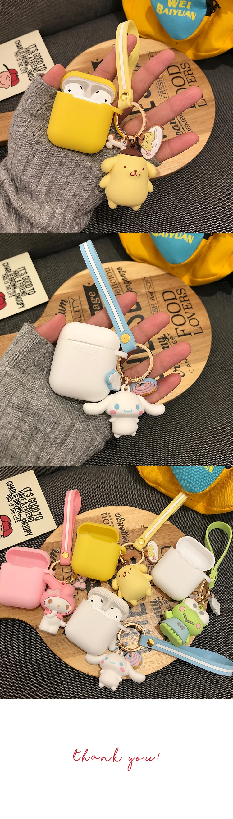 Япония мультфильм Мелодия Cinnamoroll беспроводной Bluetooth чехол для наушников для Apple AirPods силиконовый зарядный чехол для наушников s Чехол