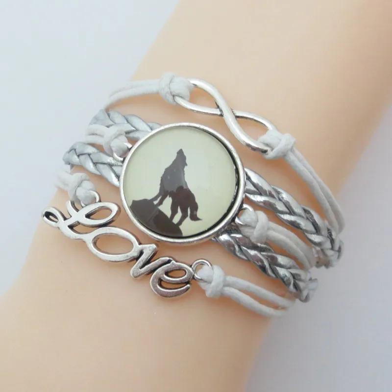 

wolf bracelet fashion german shepherd bracelet charm wolf bangles