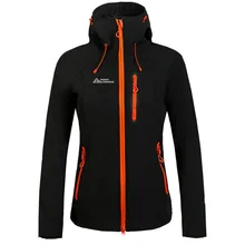 Женская куртка для пеших прогулок Флисовая теплая куртка ветрозащитная Водонепроницаемая дышащий для занятий спортом на улице одежда для кемпинга Верховая горное пальто