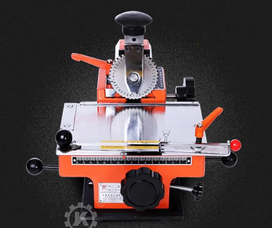 

Semi-automatic sheet embosser metal stamping print marking machine label 4mm Brand new