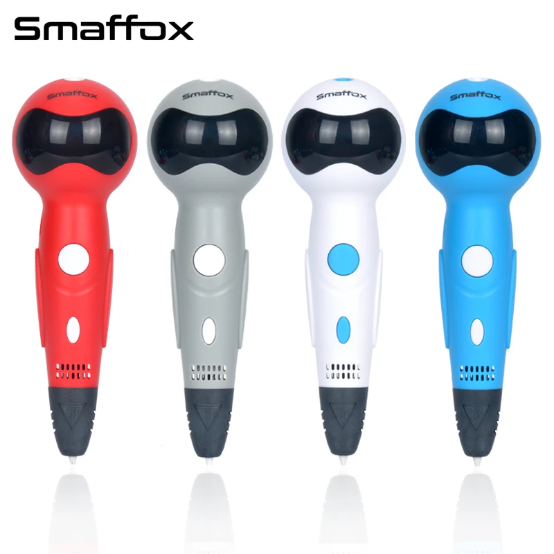

Smaffox 3D pen with voice Voice prompts function 5V 2A usb cable 3D printing pen support PLA filament diy drawing pen kid's gift