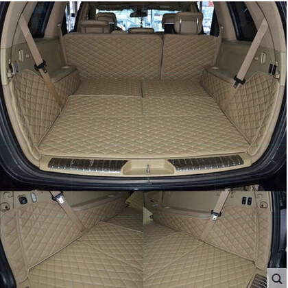 

High quality Special car trunk mats for Mercedes Benz GLS 350d 7seats 2018-2016 cargo liner boot carpets for GLS350 car styling