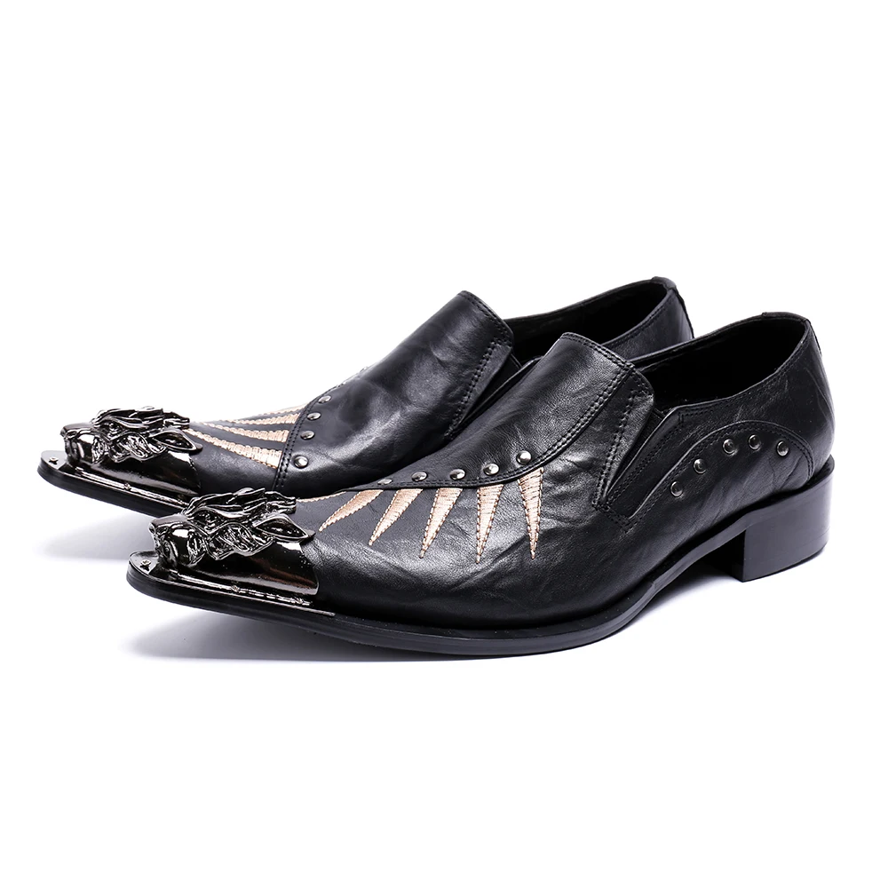 Pico Para Do Aço Sapatos Formal Oxford Couro Negócios Dedo Europeus De Apartamentos Preto Pé Baile Escritório Genuíno Vestido Dos Homens 5SxapSwg