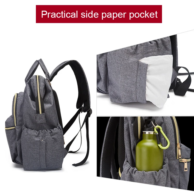 Diaper Bag Nursing Wet bag Mummy Maternity Travel Backpack Nappy Changing Bags Large Capacity Waterproof Bag For Baby Stroller (12)
