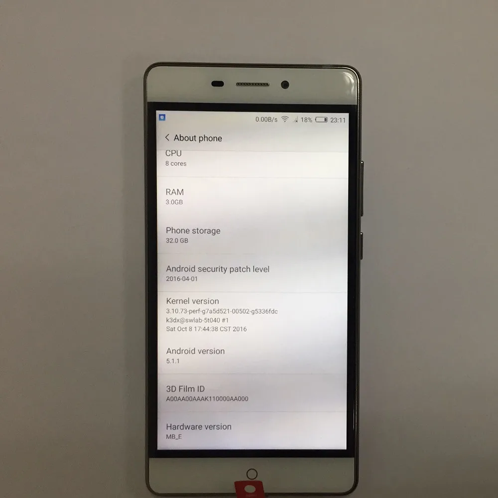 3D сотовый телефон nakey Eye ZTE V5 экран 5 дюйма 3000 мАч Android 5.1.1 3 Гб ОЗУ 32 ПЗУ сканер