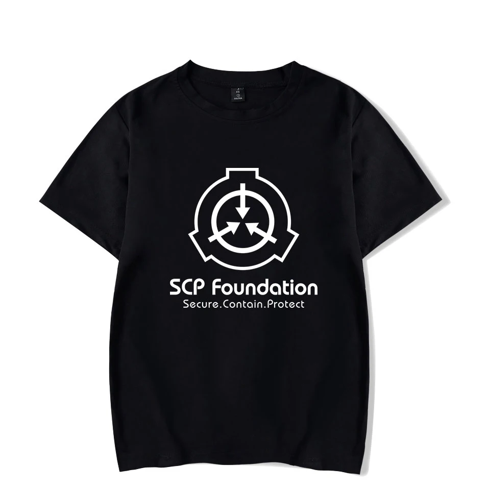 

Men T shirt High-Q Unisex Anime Tee SCP Special Containment Procedures Foundation Cotton Casual T-Shirt
