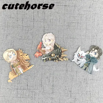 

Cute cartoon Game of Thrones series fridge magnets High grade acrylic fridge magnets Mother of Dragons fridge magnets
