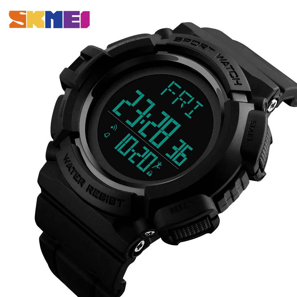 

SKMEI Man Pedometer Watch Pedometer Calorie Calendar Men Watches Countdown Sports Waterproof Wristwatches Relogio masculino Hot