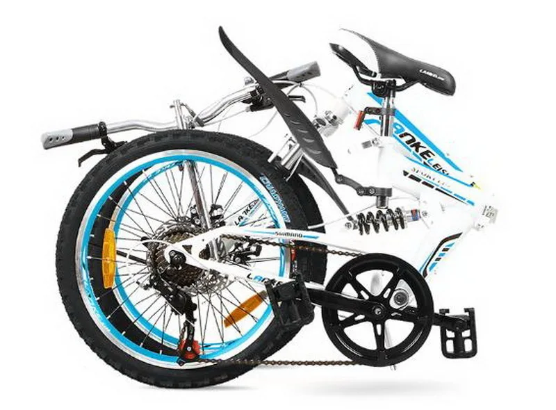 Excellent Venividivici 20 inch 7 speed disc brake Folding bike Shock front Aluminum frame alloy ring fork Adult mini mountain bicycle 23