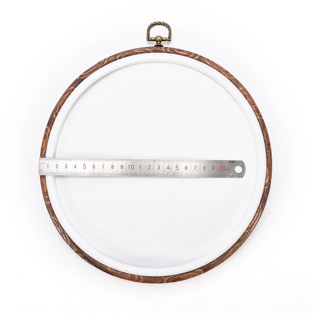 round 11cm Embroidery Hoops Frame Set Bamboo Wooden Embroidery Hoop Rings for DIY Cross Stitch Needle Craft Tools