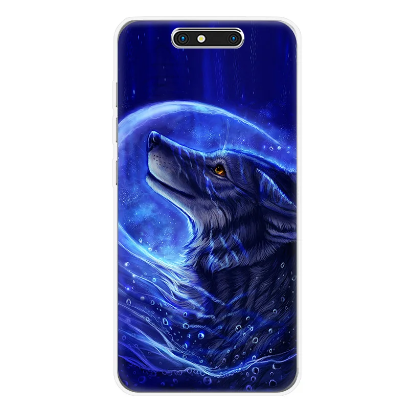 Чехол для телефона ZTE Blade V7 lite V8 mini A910 A602 A610 A520 A512 Axon7 Z10 черный волк Лев Мягкая