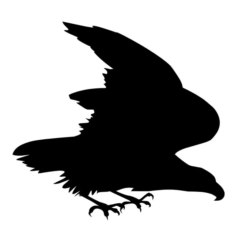 

13*12 см, автомобильная наклейка Eagle Falcon Hawk, забавные мотоциклетные декоративные автомобильные аксессуары, черный, серебристый цвет