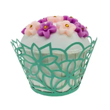 100 шт лазерная обработка форма для выпечки бумажная формочка формы для маффинов Cake Box поднос для чашек торт формочка, Инструменты для декорирования торт край Decoration8Z