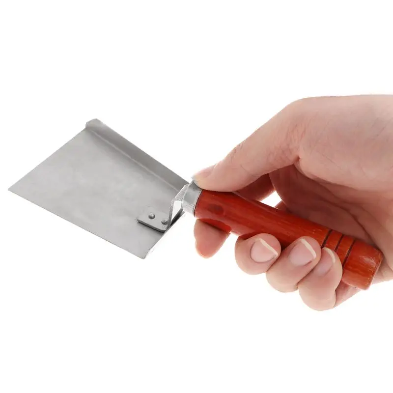 Beekeeping Cleaning Shovel Stainless Steel Wood Handle Bee Case Cleaner Tools Hive Beekeeper Equipment