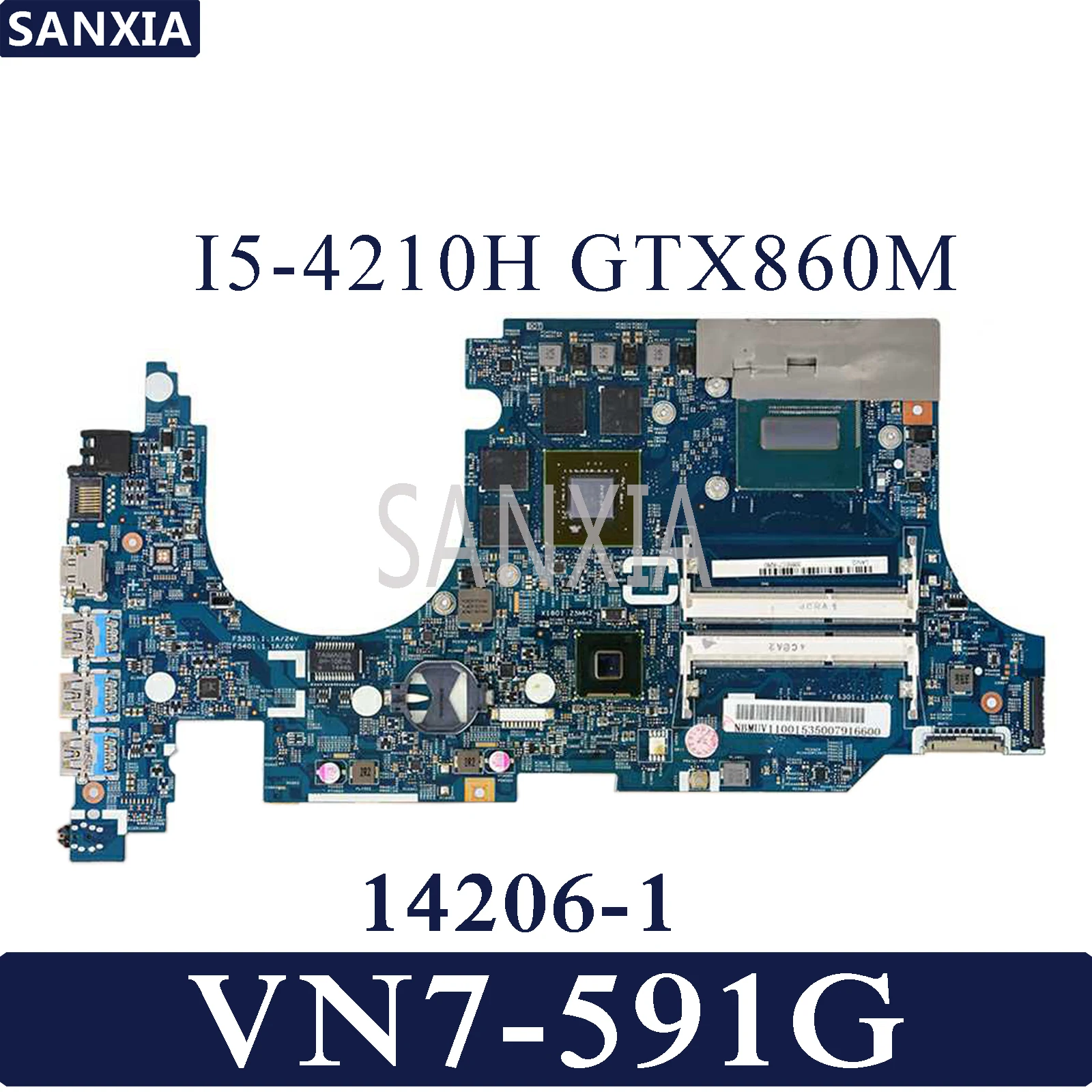 KEFU 14206 1 Laptop motherboard for font b Acer b font Aspire V Nitro VN7 591G