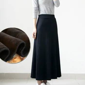 

New models Autumn and winter plus velvet thick skirt Slim package hip was thin fish tail skirt thick AL589