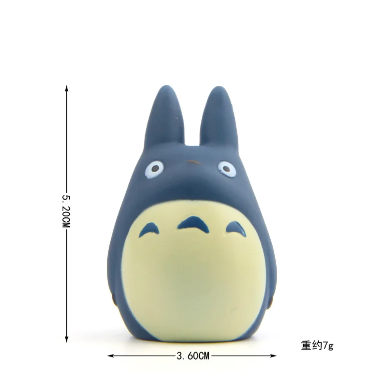 TOTORO mini Ghibli, милая аниме фигурка, пластиковая ПВХ Модель, украшение для дома, автомобиля, куклы, рождественский подарок, Комплект детских игрушек