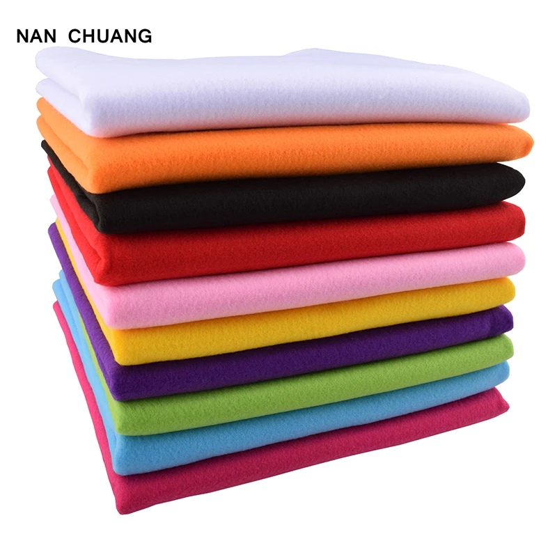 Non Woven Felt Fabric 1.5mm Thickness Polyester 45x90cm Home Decoration Pattern Bundle For Sewing Dolls Crafts felt craft fabric craft fabric polyester fabric fabric material