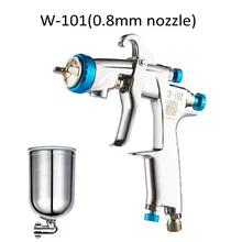 Стиль 400cc чашки W-101 ручной Аэрограф Краски спрей пистолет распылитель воздуха пистолет-распылитель 0,8/1,0/1,3/1,5/1,8 мм HVLP Краски ing пистолет