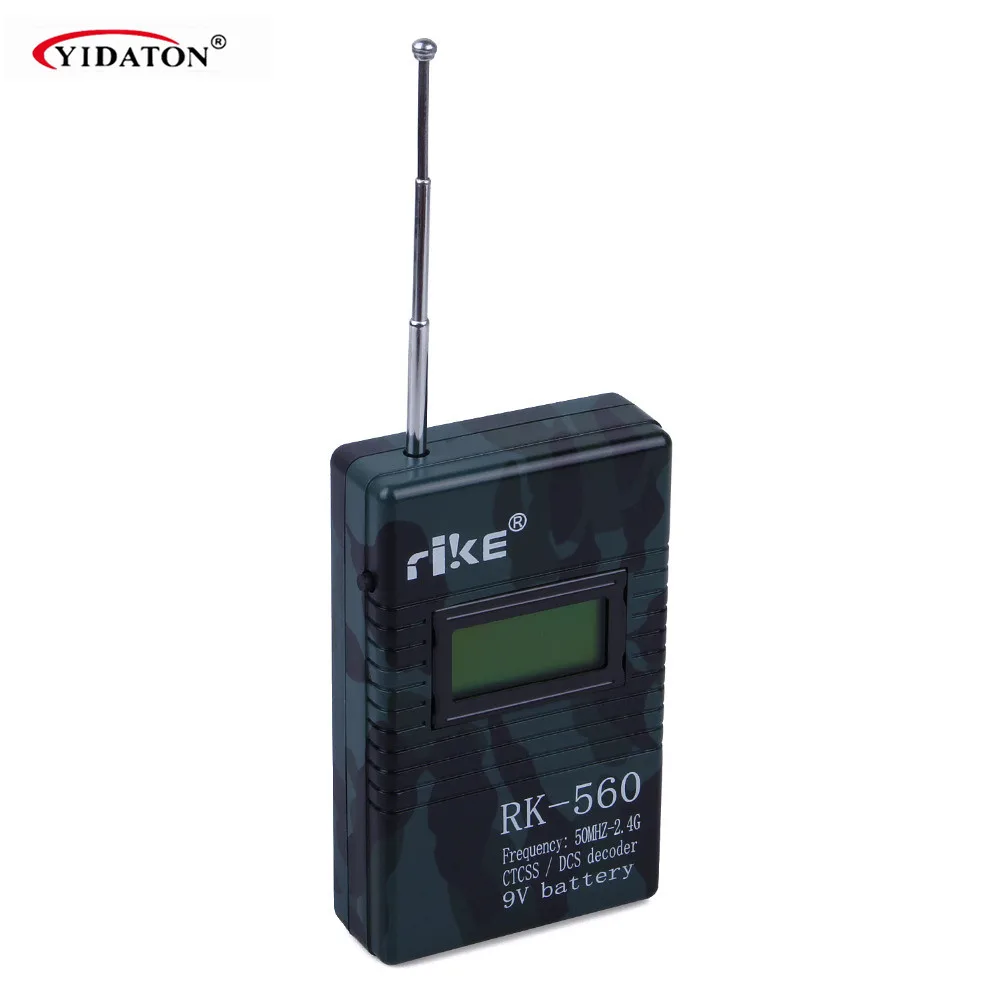 

Accurate RK560 50MHz-2.4GHz Portable Handheld Frequency Counter DCS CTCSS Radio Testing Frequency Meter Counter