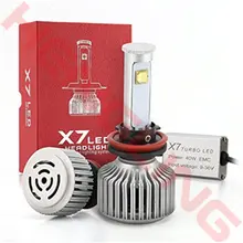 H11 Авто СВЕТОДИОДНЫЕ 2X Супер Яркий 7200 LM 8 CREE СВЕТОДИОДНЫЙ Прожектор 80 Вт лампы Автомобилей Свет Фар Автомобиля 6000 К Чистый Белый X7