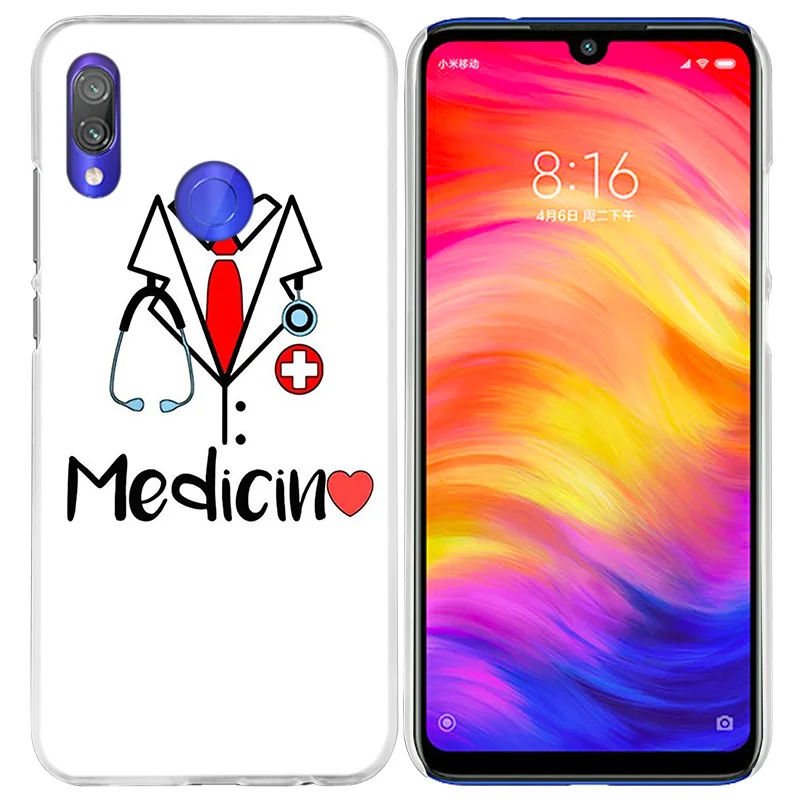 Медицинский чехол для медсестры Xiao mi Red mi Go Note 7 6 6A Pro S2 5 5A 4X mi A1 A2 9 mi x 3 5G 8 lite Play F1 жесткий чехол для телефона из поликарбоната