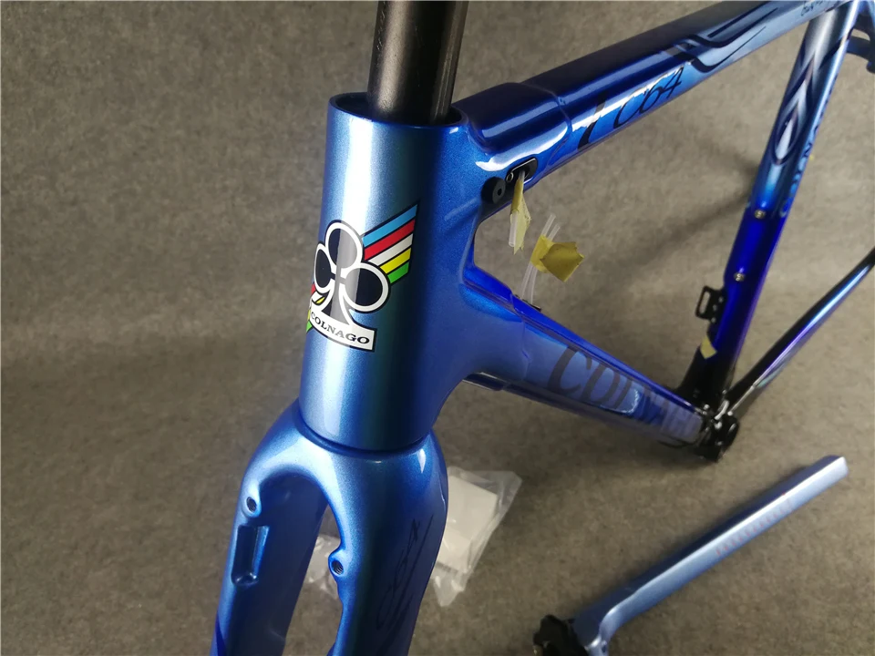 Colnago C64 blue black glossy frame BDBL Carbon bike frame BB386