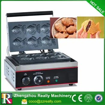 

Big discount !! Stainless steel electric hot dog / fish shape waffle maker for sale