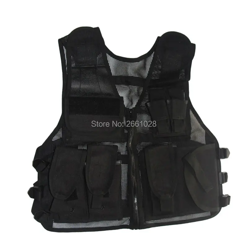

Outdoors Tactical Mesh Vest Men Breathable Shooting Multi Pockets Vest Shooting Waistcoat Sleeveless Jacket Military Coat