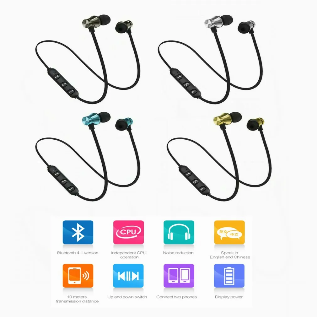 

Magnetic Attraction Bluetooth Earphone Waterproof 4.2 Young Earphone Build-in Mic for Phone iPhone Samsung Android IOS Mic 2019