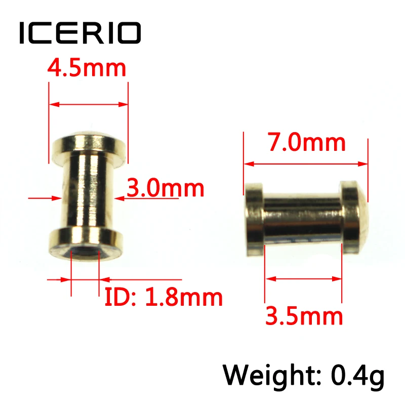 ICERIO 100/500/1000 шт Медь скользящие детали от воровства, аксессуары для приманки охотиться на рифовых и морских окуней юбки и резиновые стяжки исправить