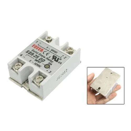 

WSFS Hot SSR-25DD Single Phase Solid State Module Relay 25A DC 5-60V