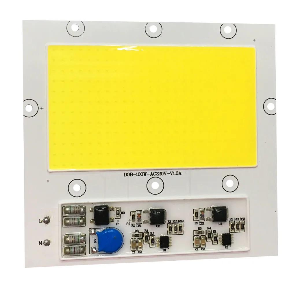 100 Вт 380NM-840NM полный спектр светодиодный чип COB интегрированный умный IC драйвер 220 В