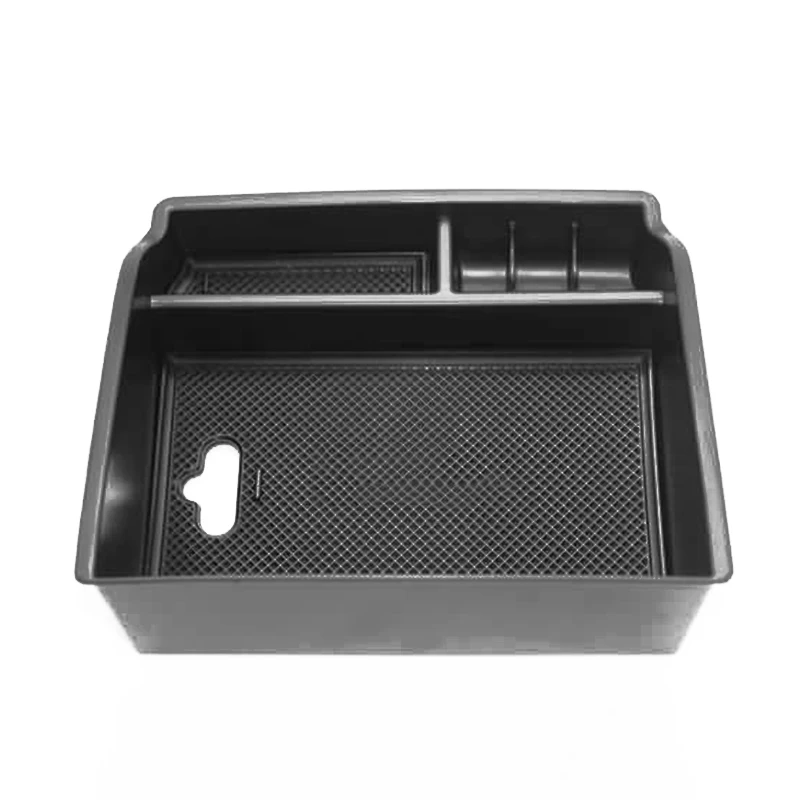 ABS+ резиновая автомобильная коробка для хранения, черные аксессуары, подлокотник, контейнер для хранения, нескользящий коврик для Toyota Hilux Revo