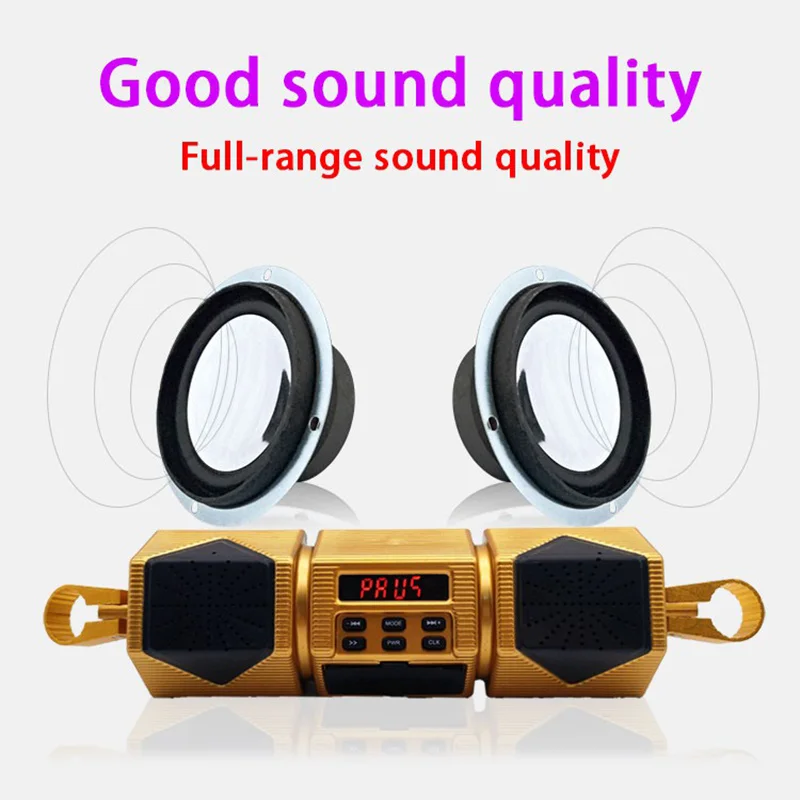 

Motor Bluetooth Waterproof Subwoofer Sound System Audio Sound MP3 FM Radio Stereo Speakers Motorcycle Electronics Accessories