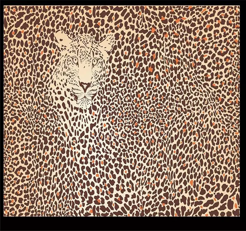 Custom 3d wallpaper leopard vintage pattern animal abstract background wall high-grade waterproof material Custom 3d wallpaper leopard vintage pattern animal abstract background wall high-grade waterproof material